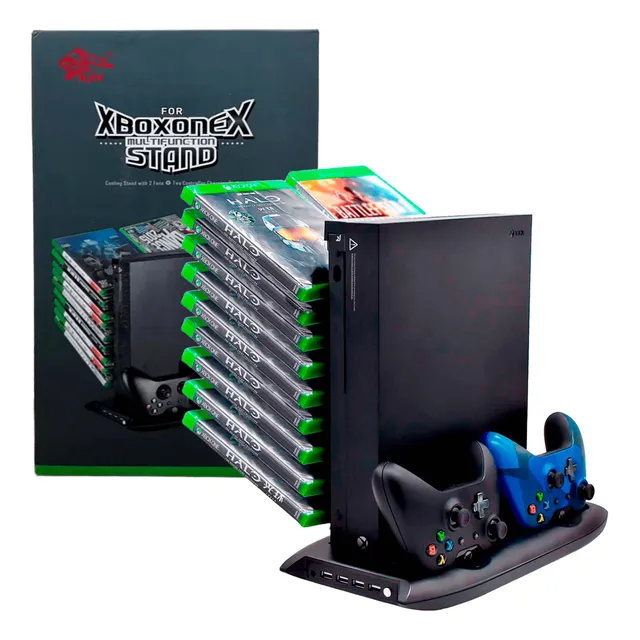 Stand Cargador Base Ventilador Cooler Para Xbox One X