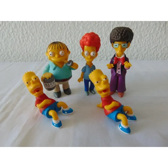 Lote C/ 5 Bonecos Antigos Simpson Multikids