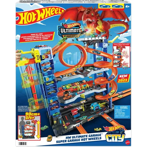 Mega Pista Carritos Hot Wheels Super Garage 2024 Dragon