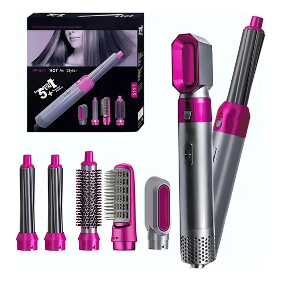 Secador Ondulador Cepillo Hot Air Styler 5 En 1 Alisador Color Colores 110V