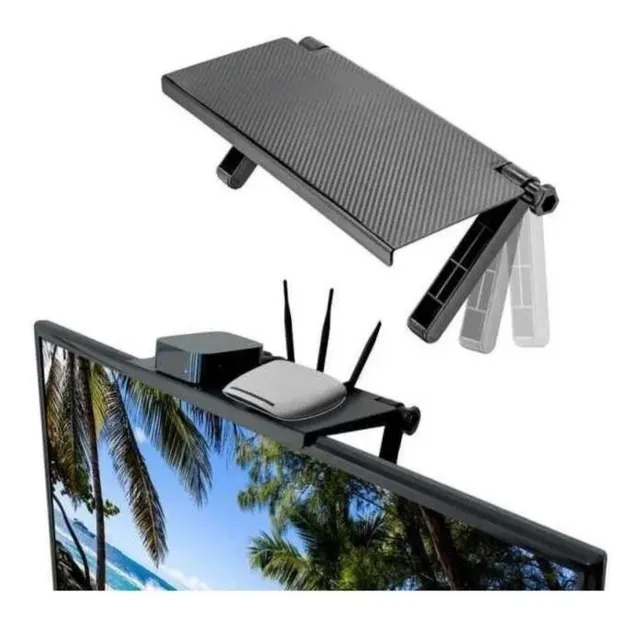 Repisa Plegable Soporte Sobre Pantalla Tv Ajustable Monitor