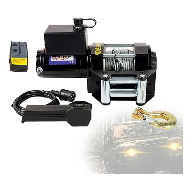 Winche Eléctrico 3.500 Lbs 12v Control Remoto