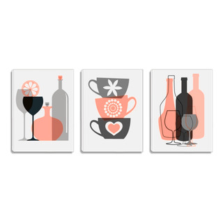 Cuadros Para Cocina O Comedor. Tríptico Plano. Cuadros Para Cocina O Comedor. Tríptico Plano.