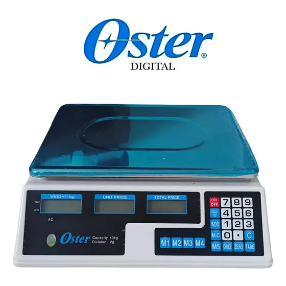 Balanza Electrónica Oster Peso Digital 40 Kg Bateria 