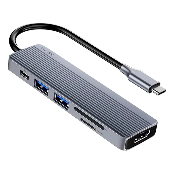 Hub Usb C Adaptador Multipuerto 6 En 1 Para Macbook Windows