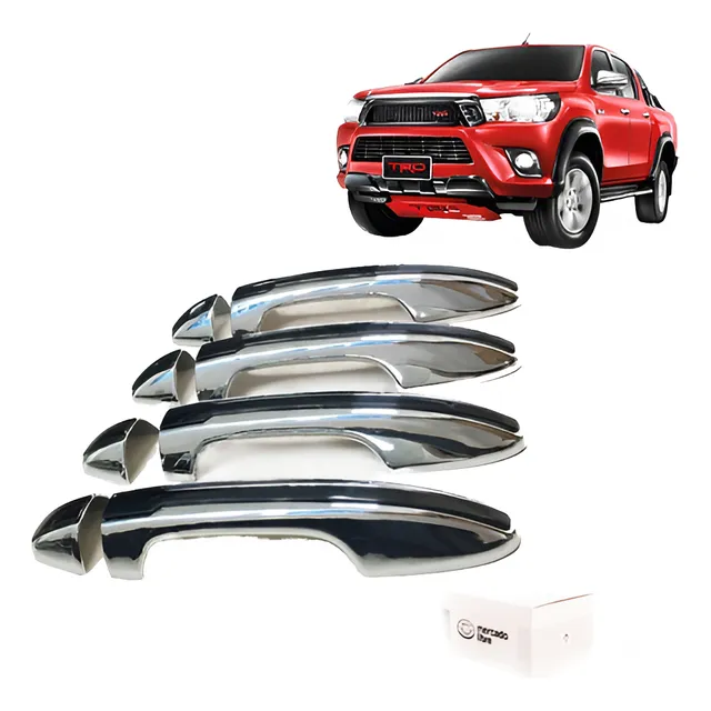 Set 4 Cubre Manillas Cromadas Toyota Hilux Revo 2016 - 2022 