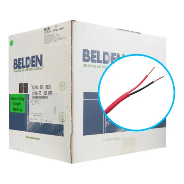 Cable Incendio Belden 5220ul 002u1000 2c/16w Fplr 305m Rojo