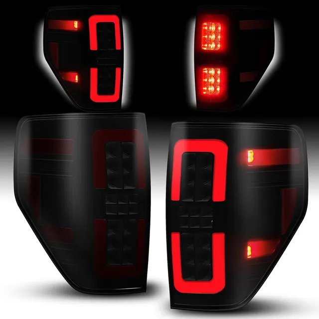 Stop Trasero Para Ford F150 2009-2014 Led Lente Ahumada