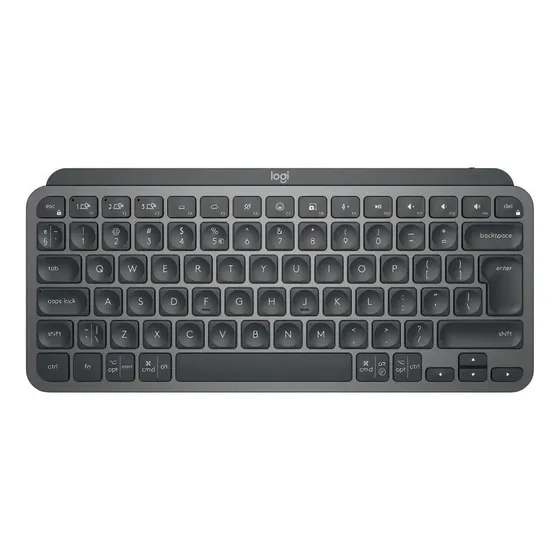 Teclado bluetooth Logitech Master Series QWERTY español color grafito con luz blanca