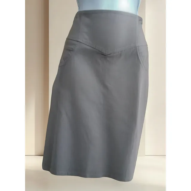 Falda Casual, Para  Dama, Tela Strech, Tipo Lapiz, Unicolor