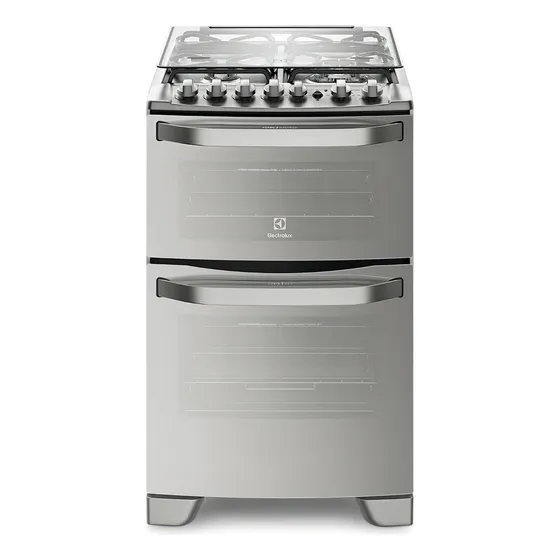 Cocina Electrolux Expert 56DXQ 56Cm Acero Multigas Eléctrico Doble Horno 220v