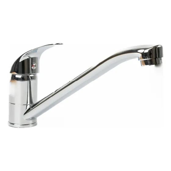 Griferia Canilla Monocomando Baño Cocina Cromado Shb Color Plateado
