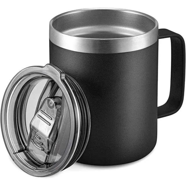 Taza Termica Cooler Termo De Cafe 12 Oz Acero Antiderrame