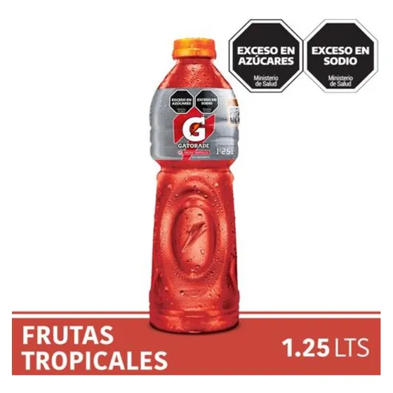 Bebida Isotónica Gatorade Frutas Tropicales Botella 1,25 L