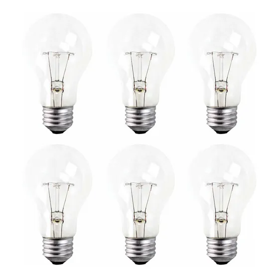 Bombilla Incandescente Transparente A19 40 W Larga
