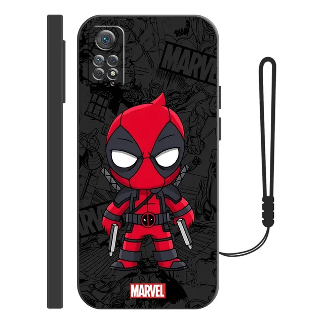 Funda De Silicona Para Xiaomi Diseño De Deadpool + Correas