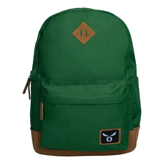Mochila Manhattan Moose Verde Color Verde Musgo Diseño De La Tela Polister