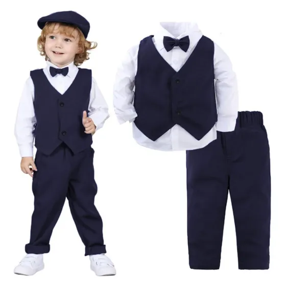 Conjunto Infantil Calça Camisa Colete De 1  A 14  Anos