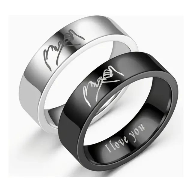 Anillo Astronauta Pareja Novios Cross Finger 2x1 Amor Tu Yo