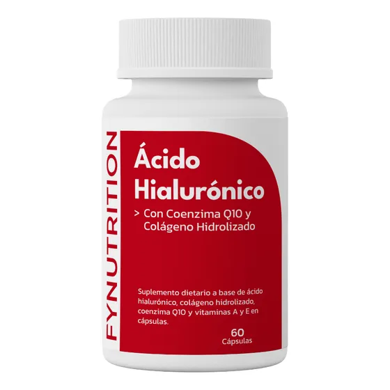 Ácido Hialurónico Fynutrition Con Colágeno Coenzima Q10 Y Vitaminas A Y E Cápsulas En Frasco De 60 Un