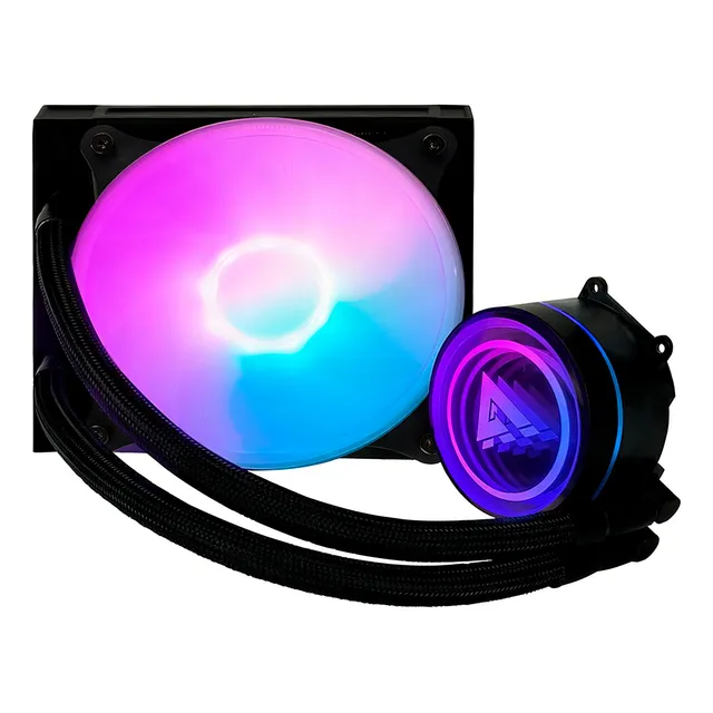Enfriamiento Liquido Game Factor Lqg501 120mm Rgb 1fan Negro Led Multicolor