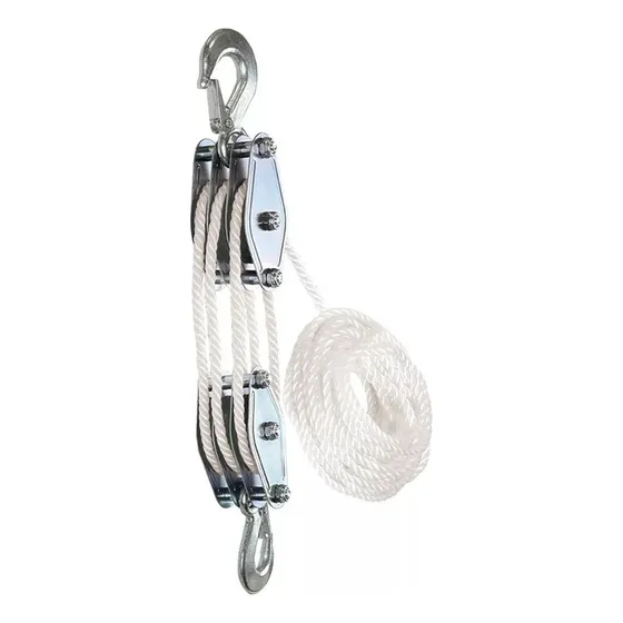 Polea Elevadora Manual, Rueda Y 3 Ruedas 15m Blanca