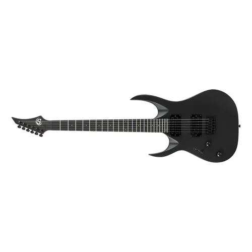 Guitarra 6 Cordas S By Solar Ab4.61mc Preto Carbono Mini
