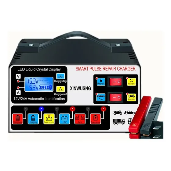 12v 24v Cargador De Batería Inteligente Para Coche Y Moto