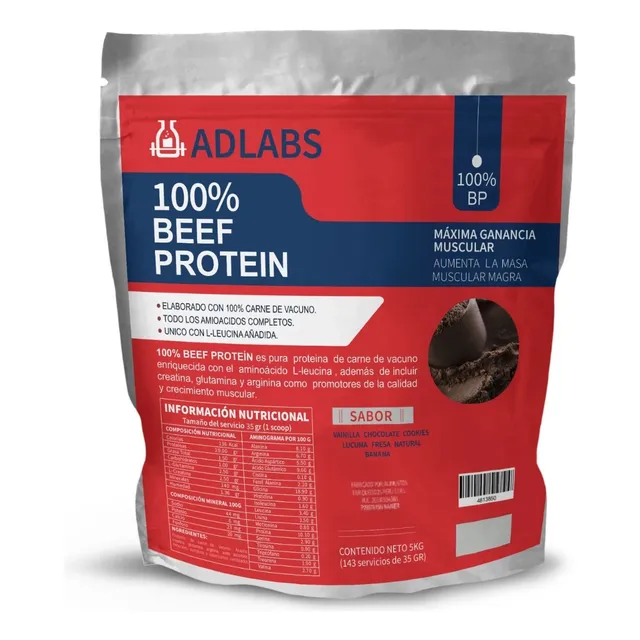 100% Protein Beef 5kg Proteína De Carne De Adrenaline Labs