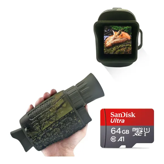 Câmera Monóculo Militar Infravermelho Longo Alcance 4k 64gb