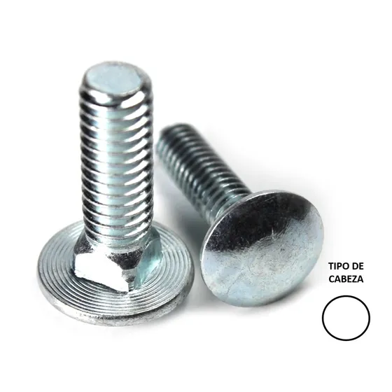 Tornillo Coche Inoxidable T-304 1/4'' X 3''  (50 Pzs)