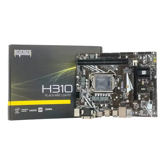 Placa Mãe Lga1151 Chipset H310 I3/i5/i7/pentium/celeron Ddr4