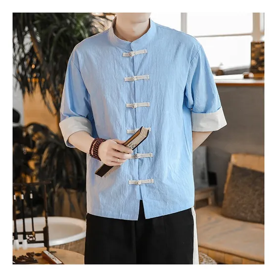 L Camisas Tradicionales Tang Suit Hanfu Chamarras Kung Fu