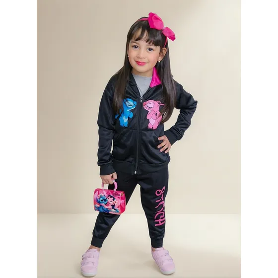 Conjunto Calsa Blusa  Moletom Feminino Outono Inverno 4 A 12