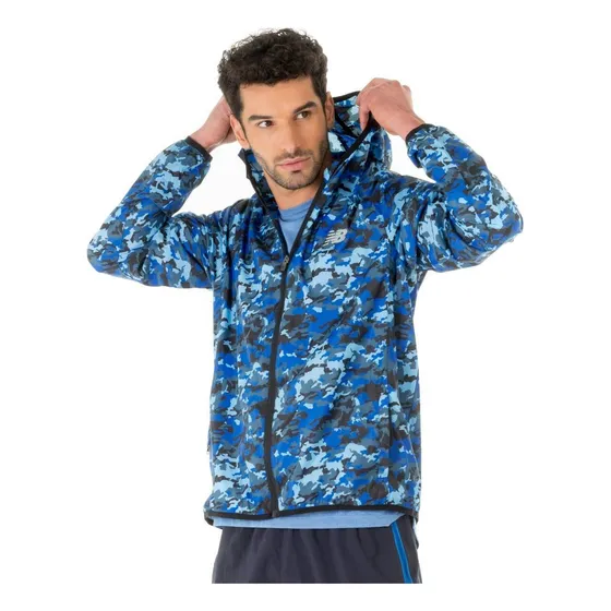 Cortavientos Running Hombre New Balance Empacable Multicolor