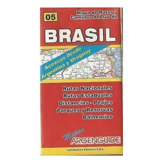 Mapa De Rutas Y Caminos Del Sur De Brasil