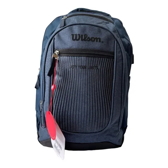 Morral Escolar Bolso Universitario Wilson Ejecutivo Laptop Color Azul Marino