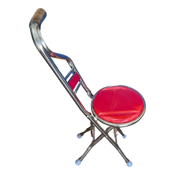 Bastón Plegable De Cuatro Puntas Con Asiento Adulto