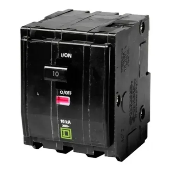 Pastilla Interruptor Termomagnético Qo310 3 Polo 10a 120/240