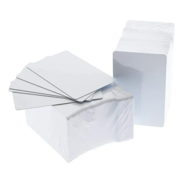 Pack 100 Tarjetas Pvc Impresion Credenciales Blanco