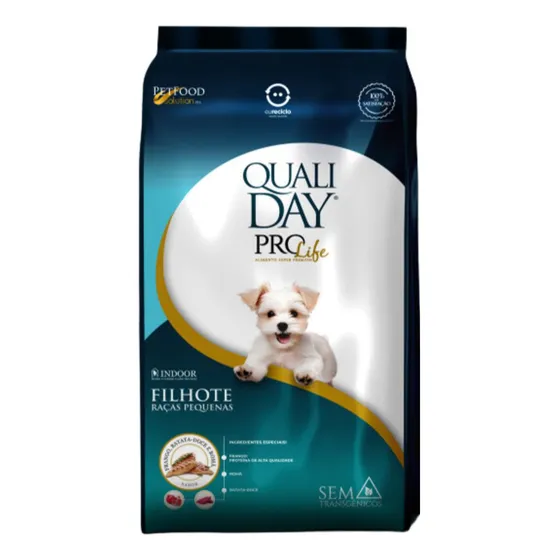 Ração Cães Qualiday Prolife Filhotes Raças Pequenas 1kg