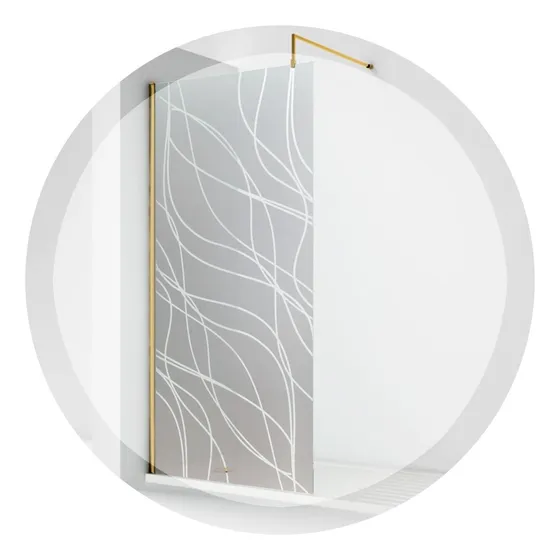Esmerilado Mampara De Baño Ducha 60x180 Diseño Autoadhesivo