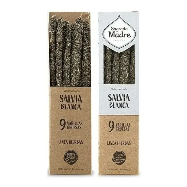 Incienso - Salvia Blanca - Sagrada Madre 9u