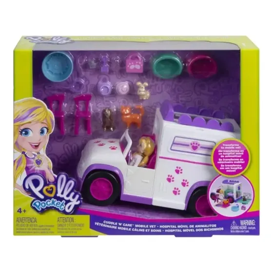 Polly Pocket Hospital Movil Animalitos Febo