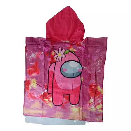 Poncho Infantil Disney Toalla Playero 100% Algodón 60 Cm