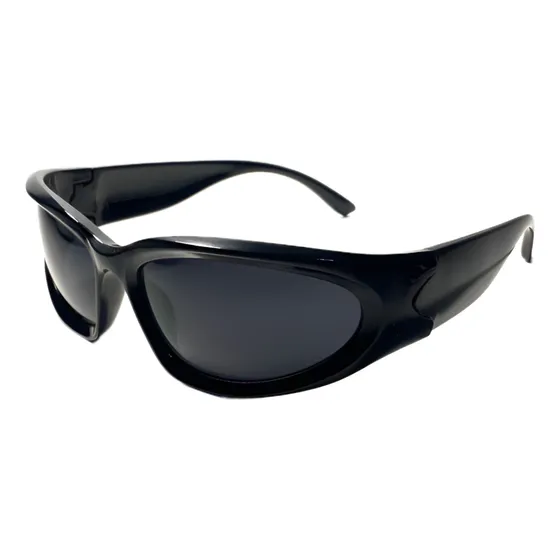 Lentes Aesthetic Envolventes Negros Futuristas Tecno Unisex