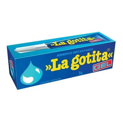 Pegamento Instantáneo En Gel La Gotita Gel 3g Adhesivo Gral Color Transparente