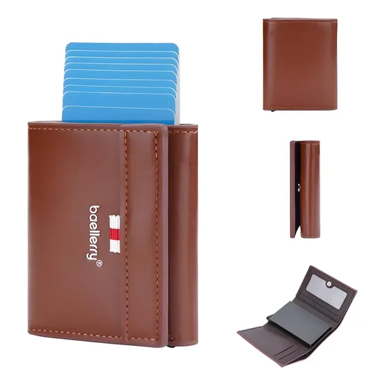 Billetera Tarjetero Antirrobo Automatica Rfid - Card Holder