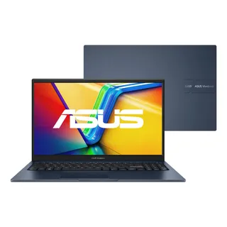 Notebook Asus Vivobook 15, Intel Core I5 1334u 1,3 Ghz, 8gb Ram, 256gb Ssd, Tela 15,6  Fhd, Windows 11 Home , Quiet Blue - X1504va-nj1737w Azul-marinho