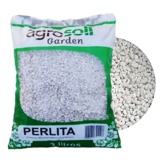 03 Litros Perlita Expandida Grossa Substratos Agrosoil